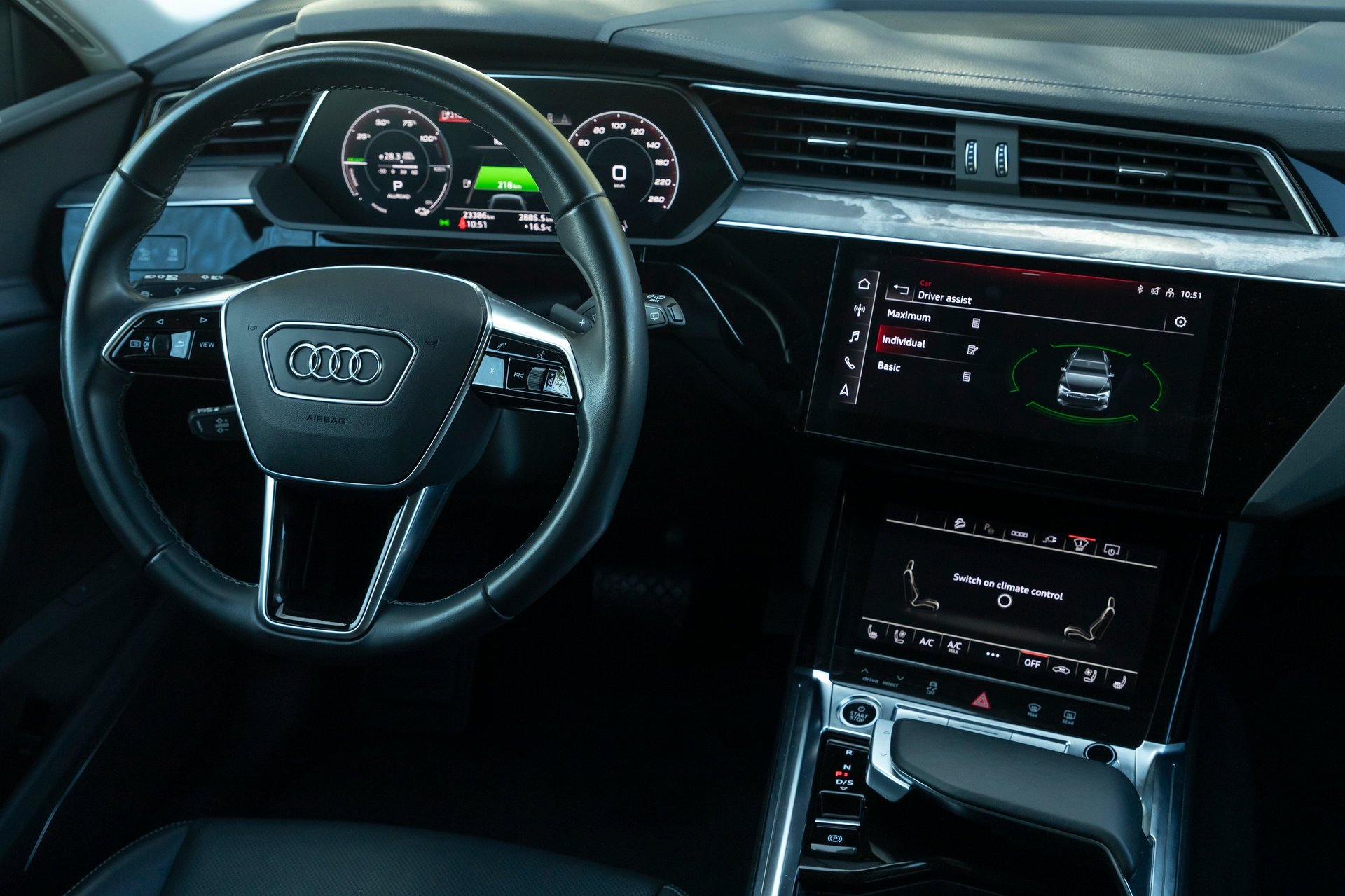 Luxury car interior